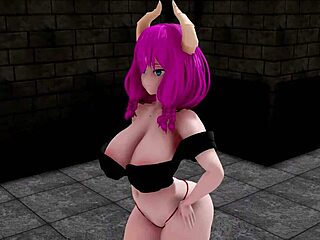 Aura main batang getar lelaki kartun 3D