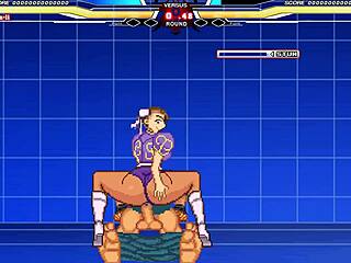 Mugen animation: Chunli vs Long in a hardcore hentai scene
