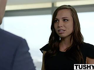 Aurora Ruffizzi and Aidra Fox in a hot scene with deep throat and anal sex