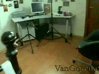 Hot busty girl enjoys anal with toys