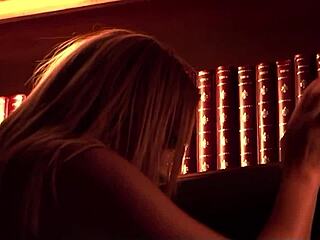 blonde rewards savior with wet pussy eating and handjob