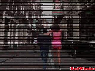 Amsterdam threesome with oral action and cum shot