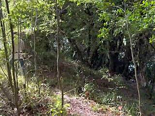 watch this latina wife fuck outdoors