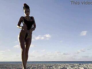 monika fox squirts and prolapses in beach solo