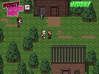 facing a fast zombie in hentai game