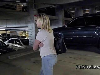 Dude Makes Blonde Laugh Then Fucks Her