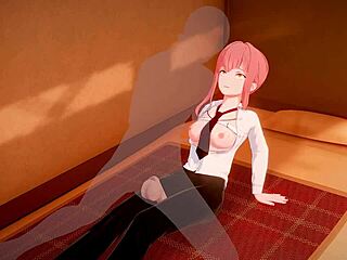 listen, miss makima's moans are unreal in 3d hentai!