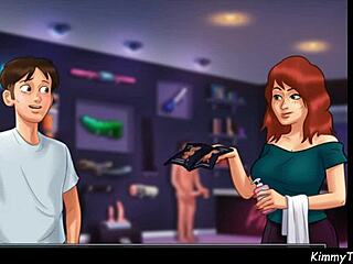 Moaning Babe Swallows Cum After Deepthroat in Massage Parlor