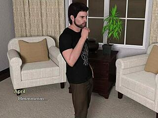 mature brunette falls in erotic hentai