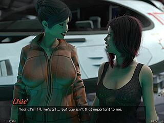 Échouée dans l'espace, milf chaude fait un nip slip