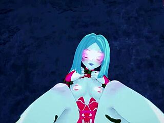 Rebecca hints at a blowjob in Night City