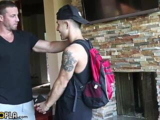 alpha jock dominates gay boy’s big ass