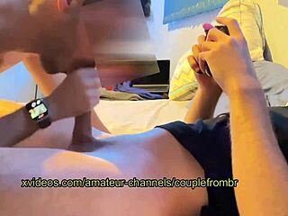 My BF Plays PlayStation While I Swallow His Cum