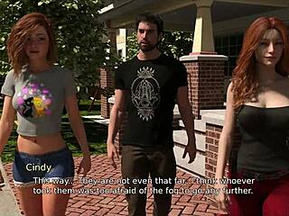 mature brunette falls in erotic hentai