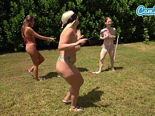 camsoda blindfolded game with big butt spanking