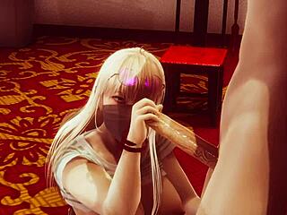 3D animated Japanese teen gets wild in uncut SFM