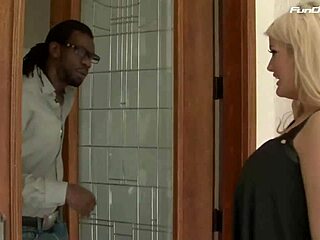 sweet babe loves that huge monster cock in interracial fun