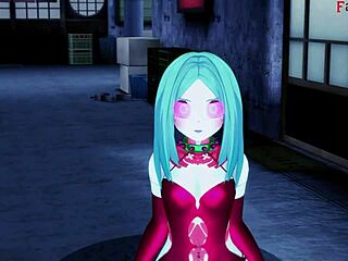 Rebecca hints at a blowjob in Night City