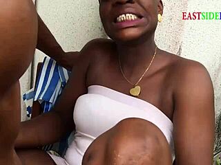 Ebony Mature Sin Sisterz Fucked Doggy By Landlord Son Outdoor