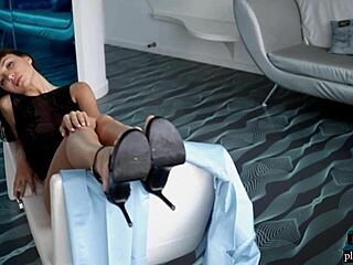 amazing teen ana, why rip those clothes in solo striptease for playboy?