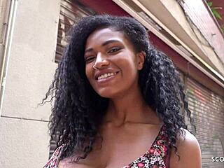 german scout picks up latina ebony tina fire for fuck