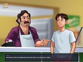 Summertime saga 76 features erotic cartoon brunette in hentai game