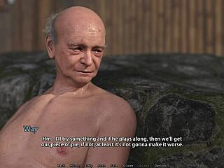 황금 비율 에피소드 21 - 낯선 사람들과 야외 애니메이션 삼인조 핸드잡!