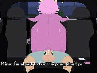 Let's see mina in rough car sex with big cock and creampie