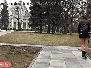 jeny smith flashing seamless pantyhose upskirt in public  