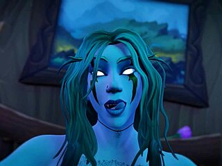 asmr night elf from wow rides cowgirl to intense orgasm