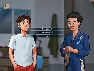 Summertime saga 76 features erotic cartoon brunette in hentai game