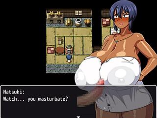 tanned natsuki hints at hentai photoshoot massage