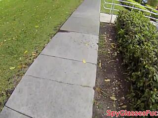 bigass babe gets picked up for a chat