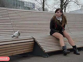 jeny smith flashing seamless pantyhose upskirt in public  