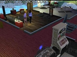 seraphina chats with neighbor in sims 4