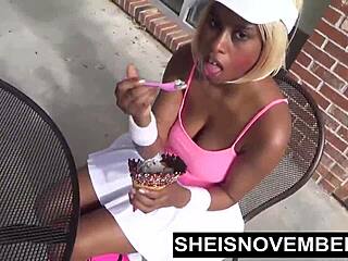 Msnovember Ebonypussy Ripped Open By Roughbbc