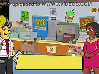 The Simpsons Parody Game in Burns Mansion with Cartoon Characters