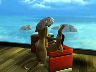 seraphina chats with neighbor in sims 4