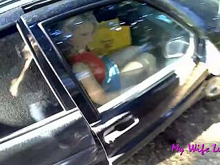 We stopped at a picnic area and luna immediately wanted to enjoy my big cock.