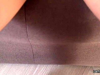 Ardent teen 18+ rubs vagina to climax