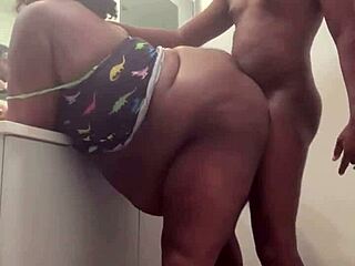 Quickie in the Bathroom with a Big Cock