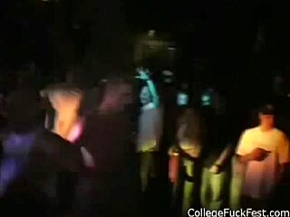 Wet t-shirt contest turns into nude party with hardcore fucking