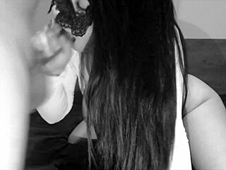 Vizooo69 fucks herself with a huge dildo and sucks it in this homemade video 😏