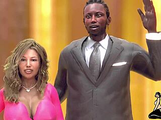 Hei, jeg gir min tykke rumpe-stemor spesiell oppmerksomhet med blowjob og cum på hennes store rumpe