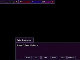 Horny Slut Exposes Big Tits in Class, Defeats Boss in Hentai Game