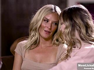 Stepteen Licks Hot Stepmom to Settle Her Debt!