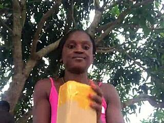 Crazybitch loves unboxing packages in sexy outfits in front of strangers.