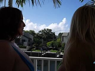 lesbian milfs maggie and karen devour wet pussies