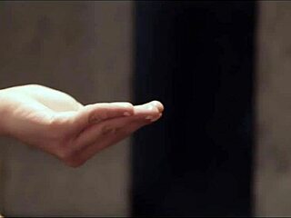 Beautiful brunette gets a hot shower with cum on her face in the bathroom