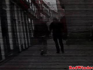 Busty Blonde Hooker Gets Messy Facial From Tourist in Close-Up